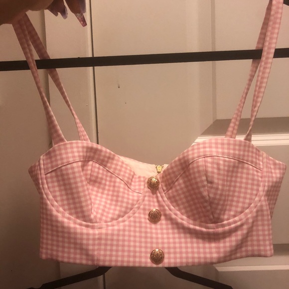 Pink and white gingham set - Picture 2 of 5